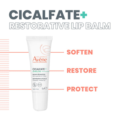 Avène Cicalfate Restorative Lip Cream, Long Lasting Moisture to Soothe Dry, Cracked Lips