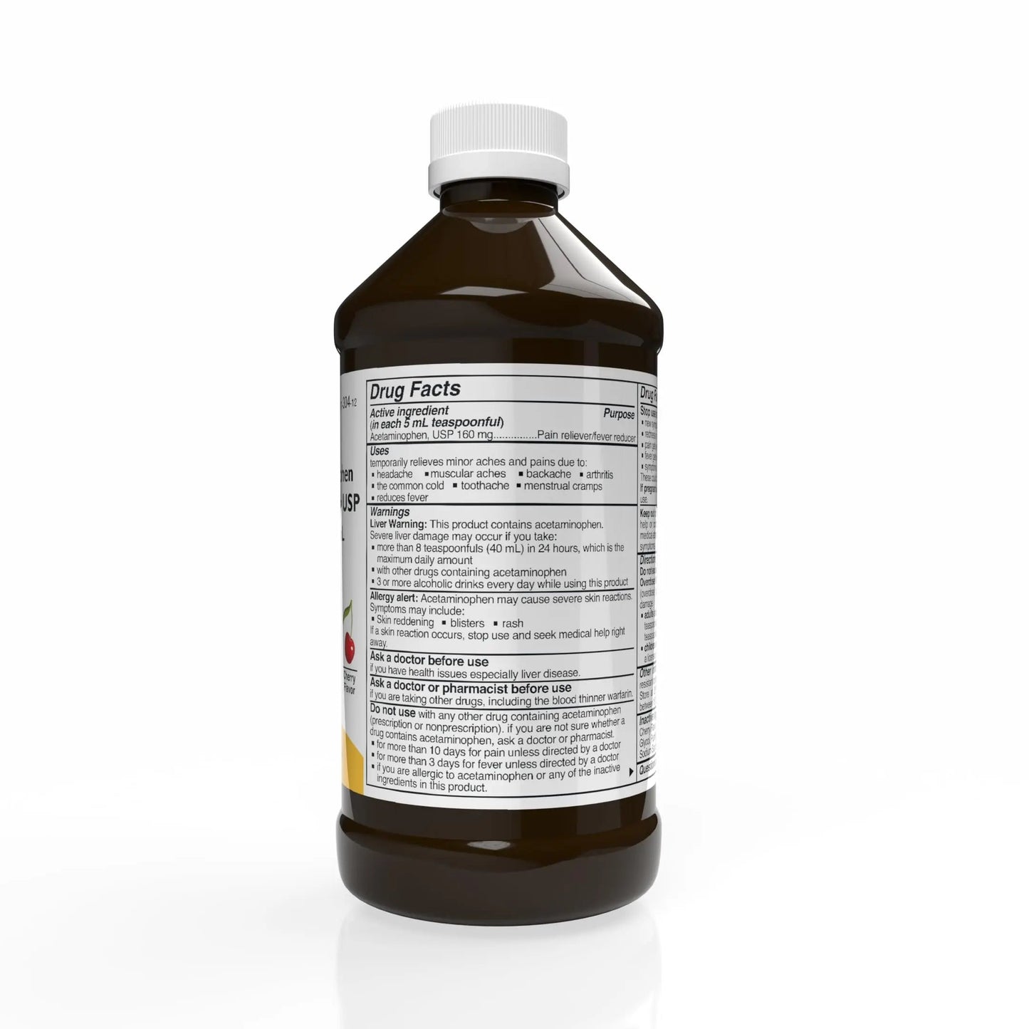 Rising Health Acetaminophen Oral Solution USP, 160 mg/5 mL | Pain & Fever Reliever | Cherry Flavor | Available in 118 mL & 473 mL (118ml - 4oz) RisingBuy Supplements Australia