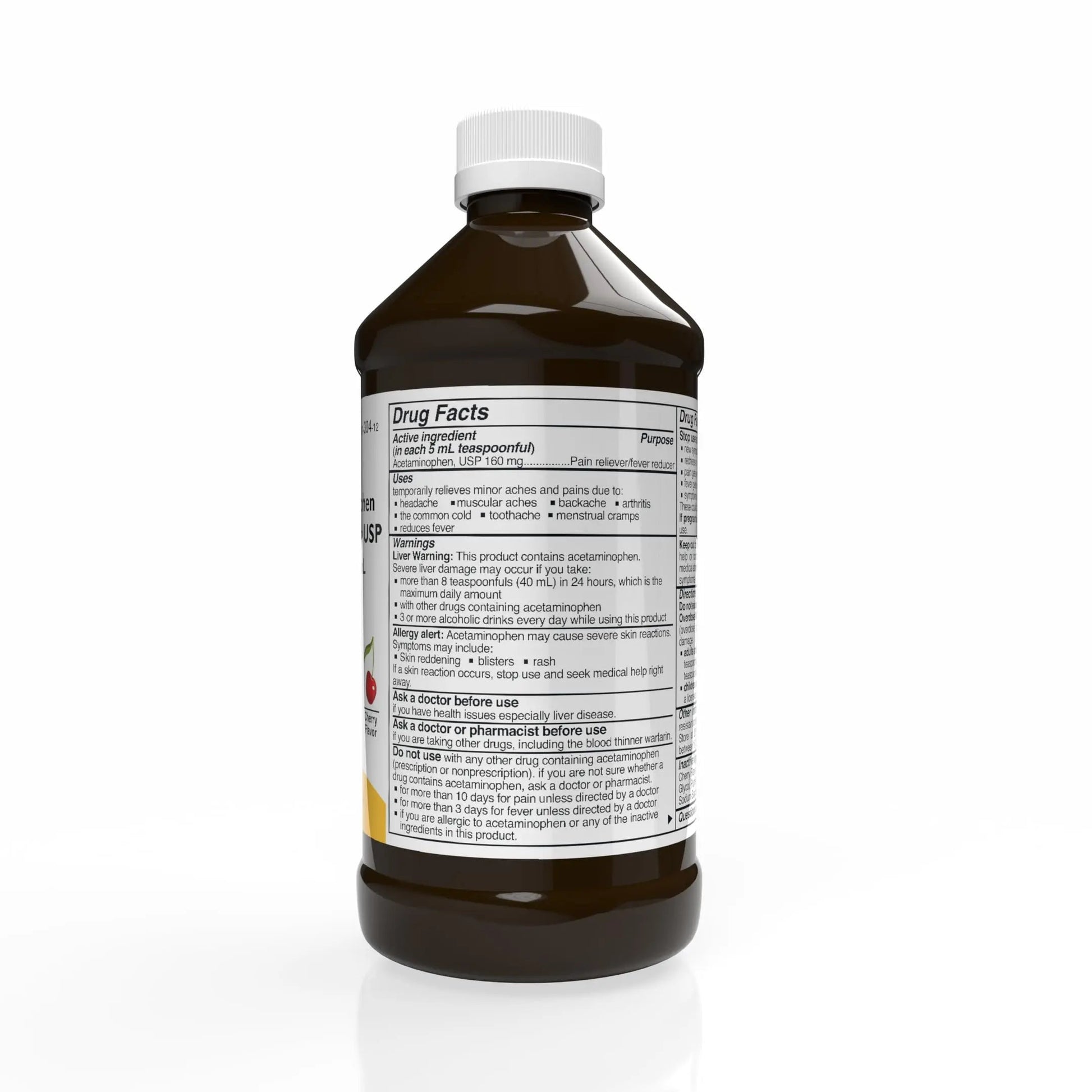 Rising Health Acetaminophen Oral Solution USP, 160 mg/5 mL | Pain & Fever Reliever | Cherry Flavor | Available in 118 mL & 473 mL (118ml - 4oz) RisingBuy Supplements Australia