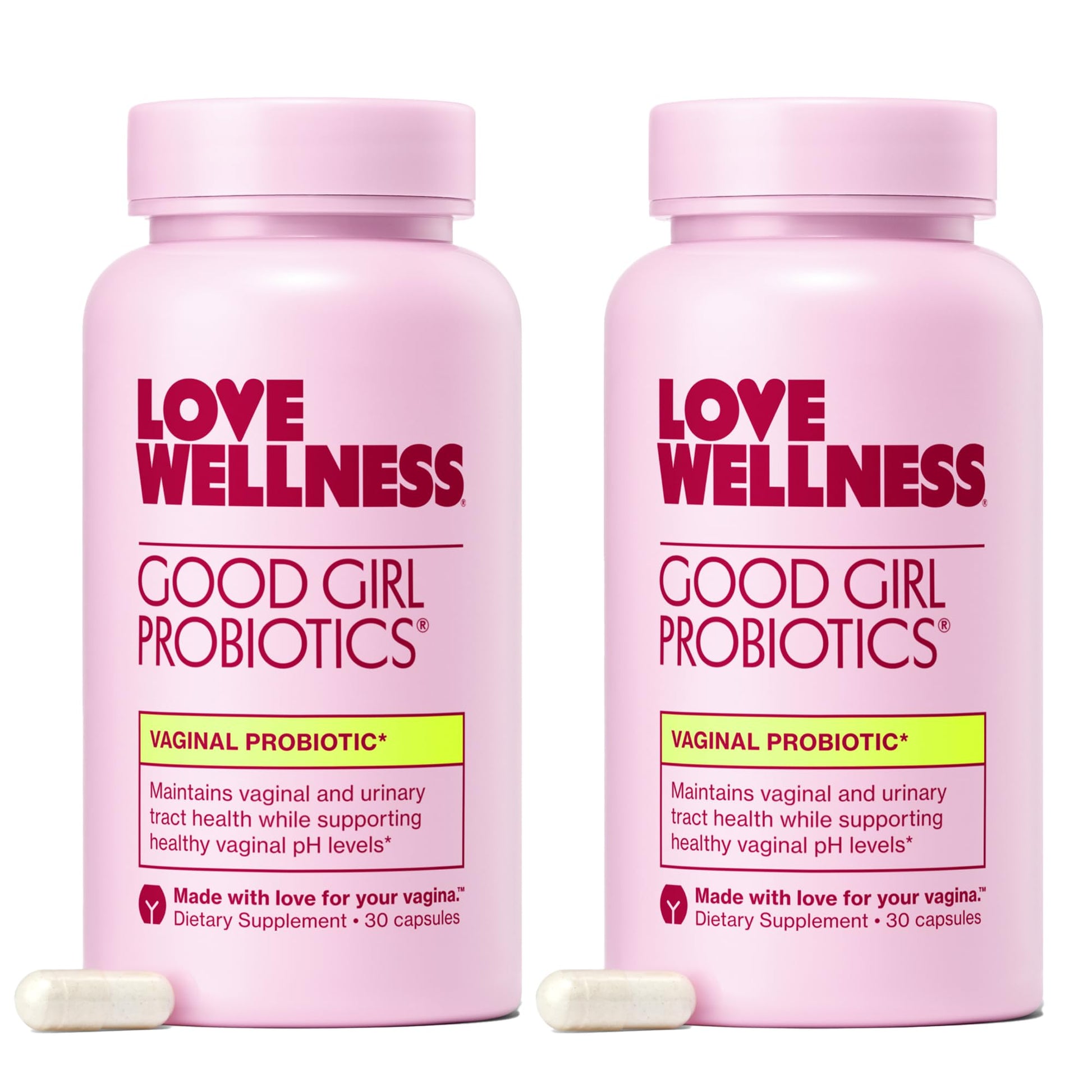 Love Wellness Good Girl Probiotics | Women’s Vaginal Health & pH Balance Supplement | 9-Strain Probiotic for Urinary Tract, Yeast, Odor & Immune Support | Gluten-Free (60-Day Supply) Love Wellness buy supplements Au