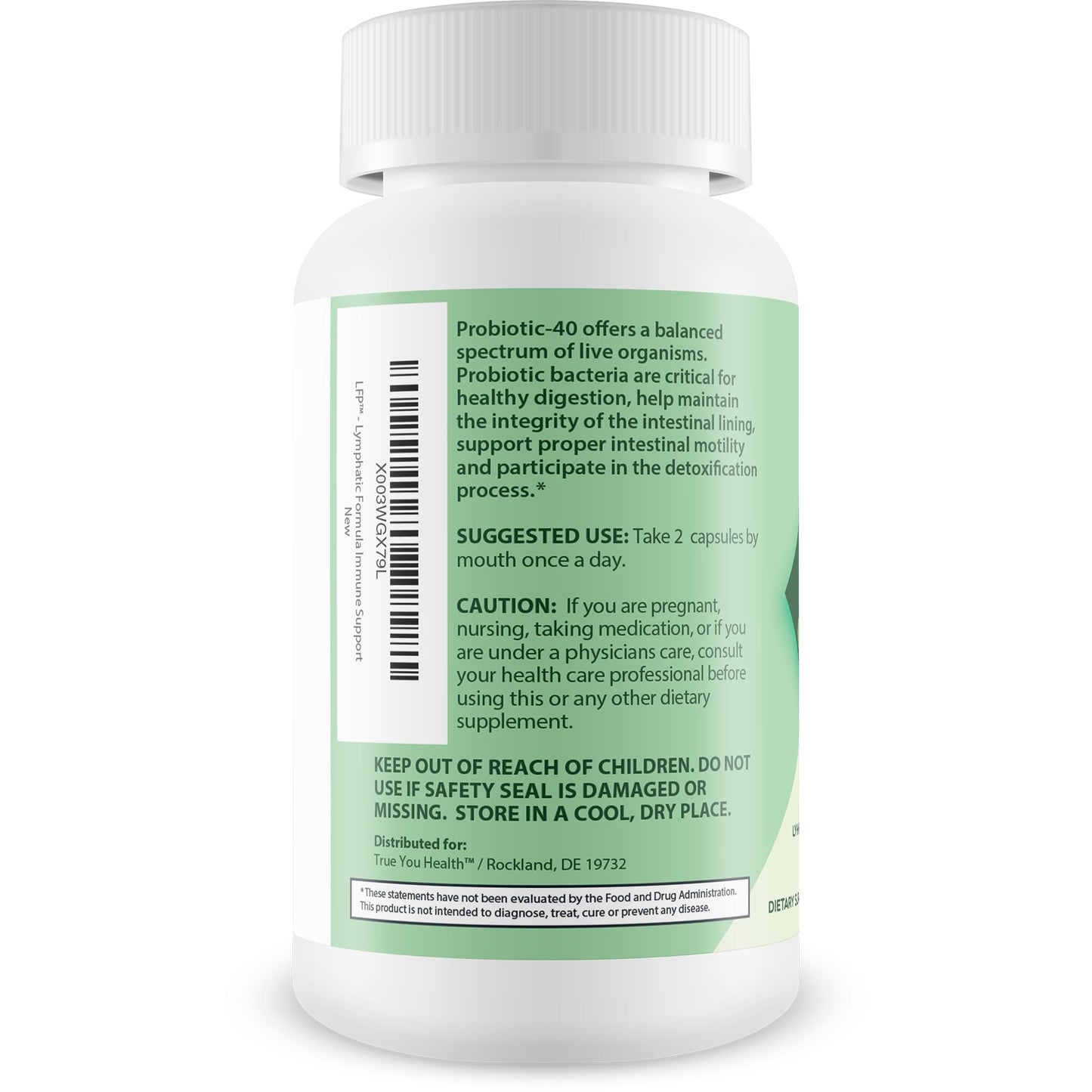 LFP - Lymphatic Formula Pro 2000 Immune Support & Probiotic - Lymphatic Support Supplement to Promote Healthy Immune System & Lymphatic Function - Aid Immune Response, Gut Health, & Overall Health True You Health buy supplements Au