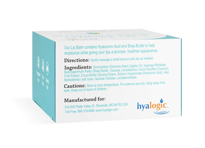 Hyalogic Episilk Hydrating Lip Balm w/Hyaluronic Acid | Dry Lips | Natural Moisturizing Lip Balm