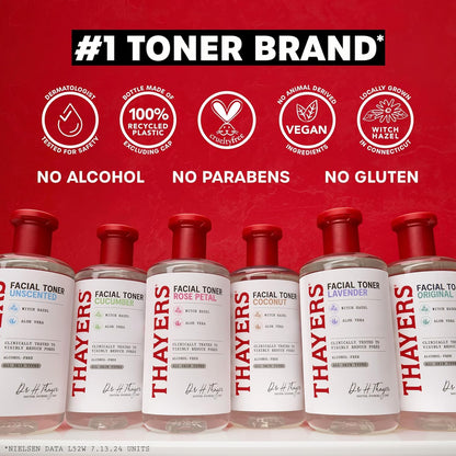 THAYERS Milky Face Toner Skin Care with Snow Mushroom Tremella and Hyaluronic Acid
