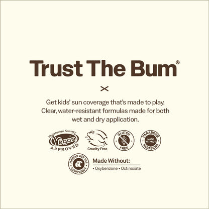 Sun Bum Kids SPF 50 Clear Face Stick Sunscreen - Wet or Dry Skin Application Broad Spectrum Sunscreen with Vitamin E