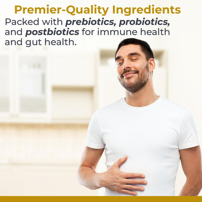 Premier Research Labs Premier Probiotic - Pre Pro Post Biotics for Women & Men, Quad Biotic, Quadbiotic, Prebiotics, Probiotics