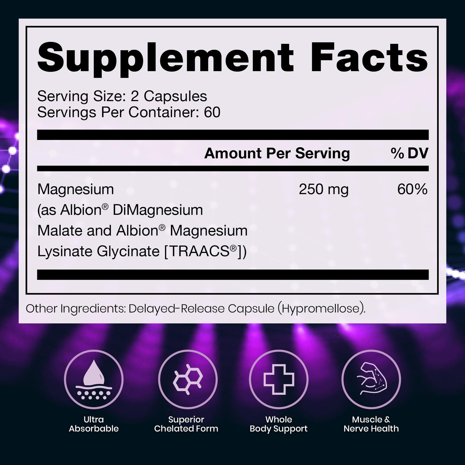 Pure TheraPro Rx Optimum Magnesium Lysinate Glycinate & Di-Magnesium Malate, Made in USA | 2 Month Supply | Chelated for Maximum Absorption, Supports Bone Health & Energy, Non-GMO Pure Therapro RxBuy Supplements Australia