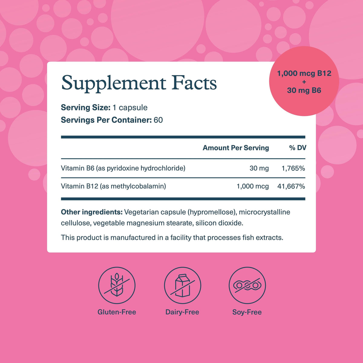 Youtheory B12B6 - Vitamin B12 & B6 - Supports Mood, Nervous System & Metabolism* - Aids Memory & Stress Management*