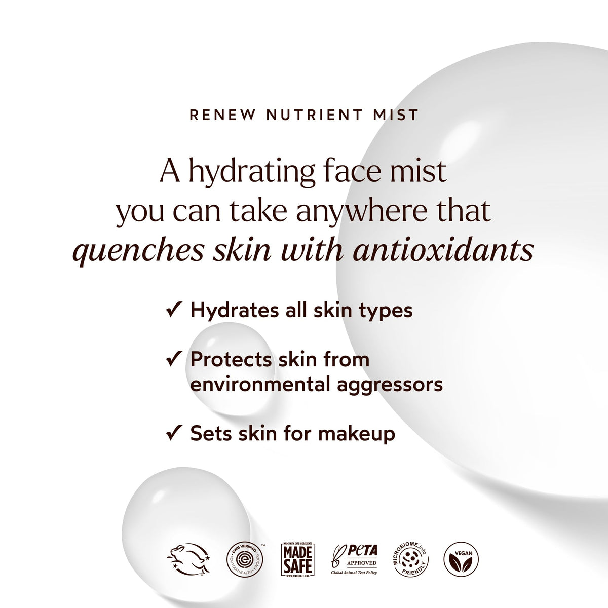 True Botanicals Renew Nutrient Mist | Deeply Hydrates & Refreshes On the Go |Dermatologist Tested, Non-Toxic, Hypoallergenic, Vegan, MADESAFE Certfied | (1.7 oz | 50 ml) True Botanicals buy supplements Au