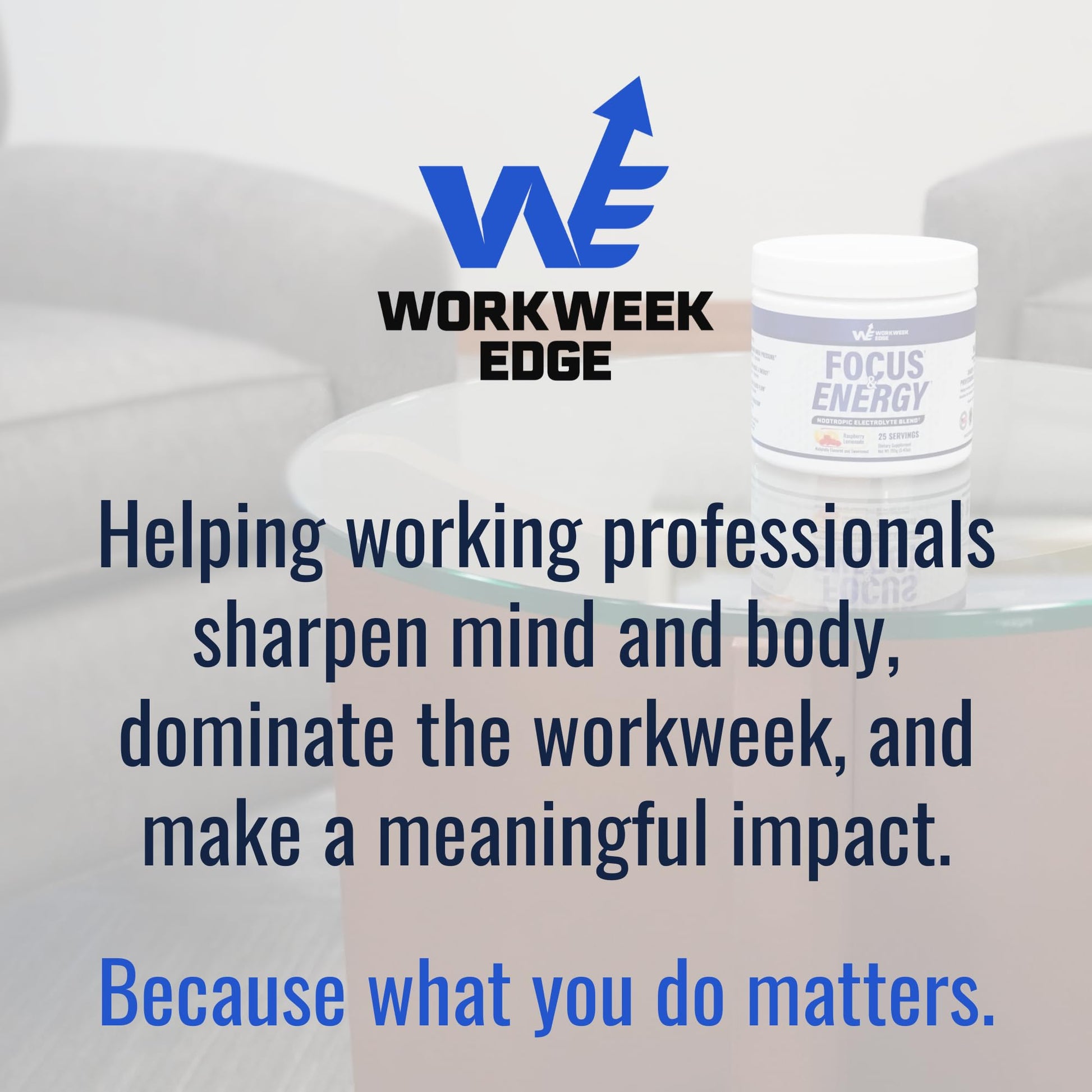 Workweek Edge Focus & Energy Drink Mix Powder – Zero Sugar, 100mg Caffeine + L-Theanine + L-Tyrosine Calm Nootropic Supplement for Steady Focus & Clean Energy – (25 Servings) Workweek Edge buy supplements Au