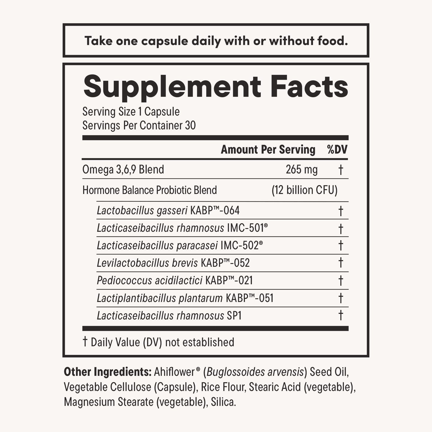 Daily Nouri Hormone Balance Probiotics for Women | Hormone Balance for Women | PMS, Hormonal Acne, & Bloating Support | 7 Clinically Studied Strains + Omega | 30-Day Supply Daily Nouri buy supplements Au