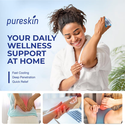 PURESKIN DMSO Relief Cream – Pharmaceutical Grade Fast-Absorbing Cooling Formula for Active Lifestyles – Lightweight Cream with Arnica, MSM, Magnesium, Menthol & Aloe, 4 oz PURESKINBuy Supplements Australia