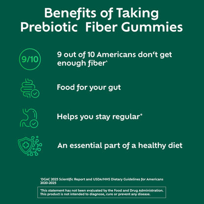 Benefiber Prebiotic GLP-1 Friendly Fiber Supplement Gummies for Digestive Health, Assorted Fruit Flavor - 81 Count