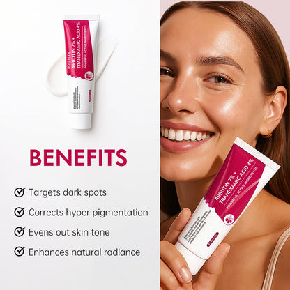 Roseblem Arbutin 7% + Tranexamic Acid 4% Face Cream for Dark Spots & Uneven Skin Tone
