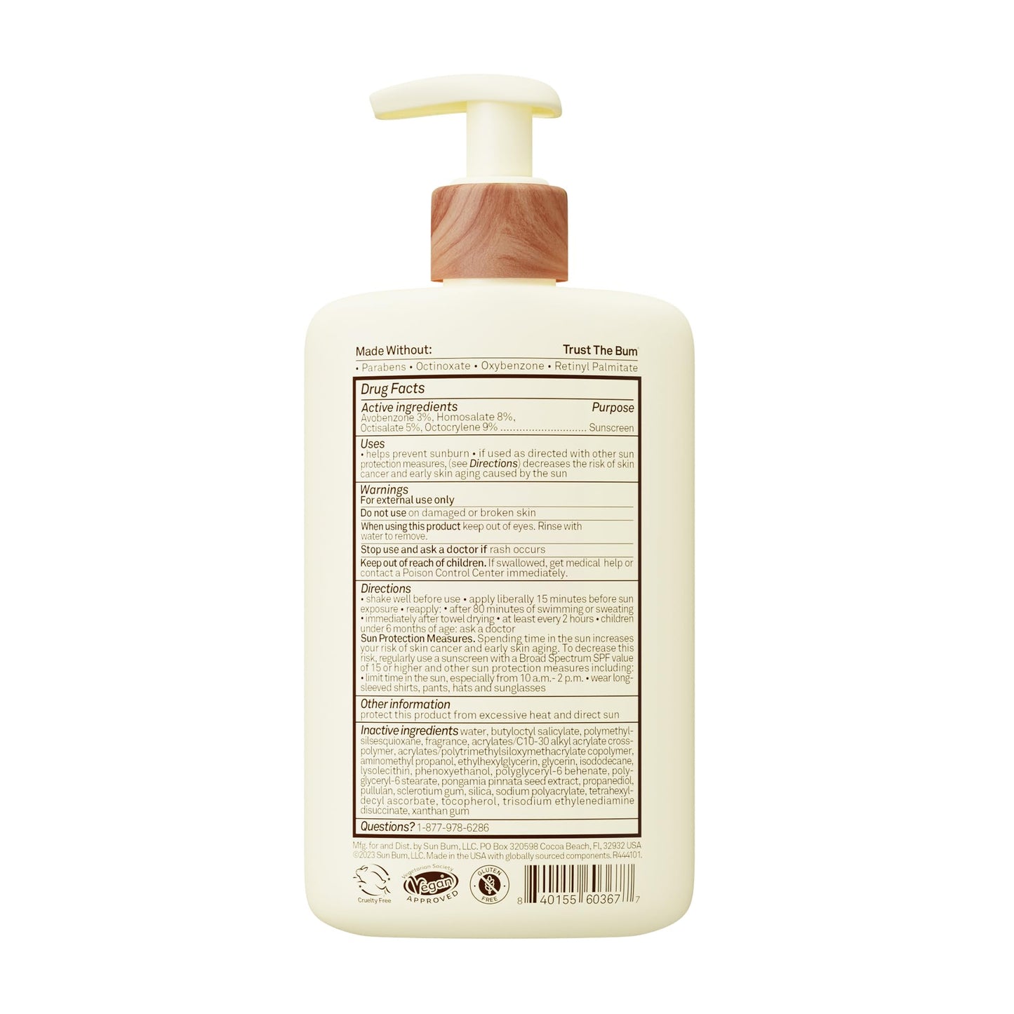 Sun Bum Daily SPF 50 Sunscreen Body Lotion - Broad Spectrum Moisturizing Sunscreen