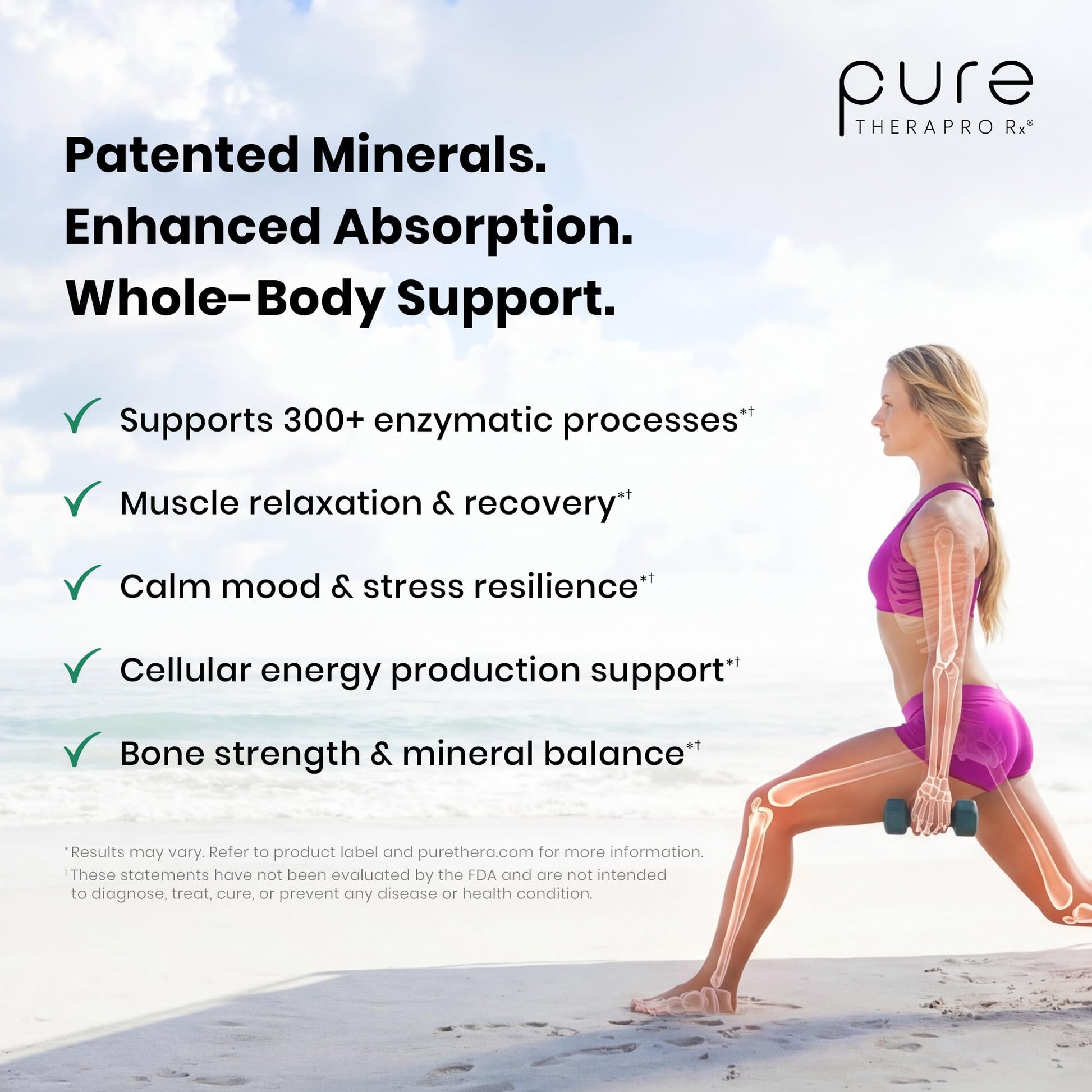 Pure TheraPro Rx Optimum Magnesium Lysinate Glycinate & Di-Magnesium Malate, Made in USA | 2 Month Supply | Chelated for Maximum Absorption, Supports Bone Health & Energy, Non-GMO Pure Therapro RxBuy Supplements Australia