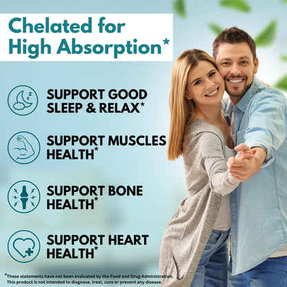 VITBOOST Magnesium Glycinate 500mg - High Absorption Chelated Supplement - Supports Sleep, Muscle Recovery & Heart Health - Non-GMO, Vegan - 120 Capsules - Made in USA VITBOOSTBuy Supplements Australia