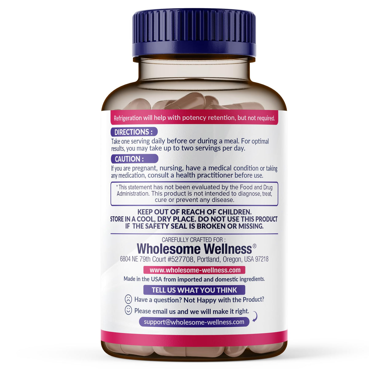 Wholesome Wellness Dr. Formulated Raw Probiotics for Women 100 Billion CFUs Capsules with Prebiotics, Digestive Enzymes