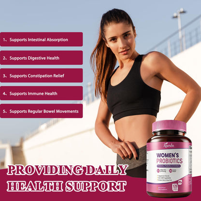 Women Probiotics 50 Billion CFU: Probiotics for Women with Prebiotics & Cranberry, 16 Strain Probiotic Supplement for Digestive Gut Health, Vaginal & Urinary Tract Support