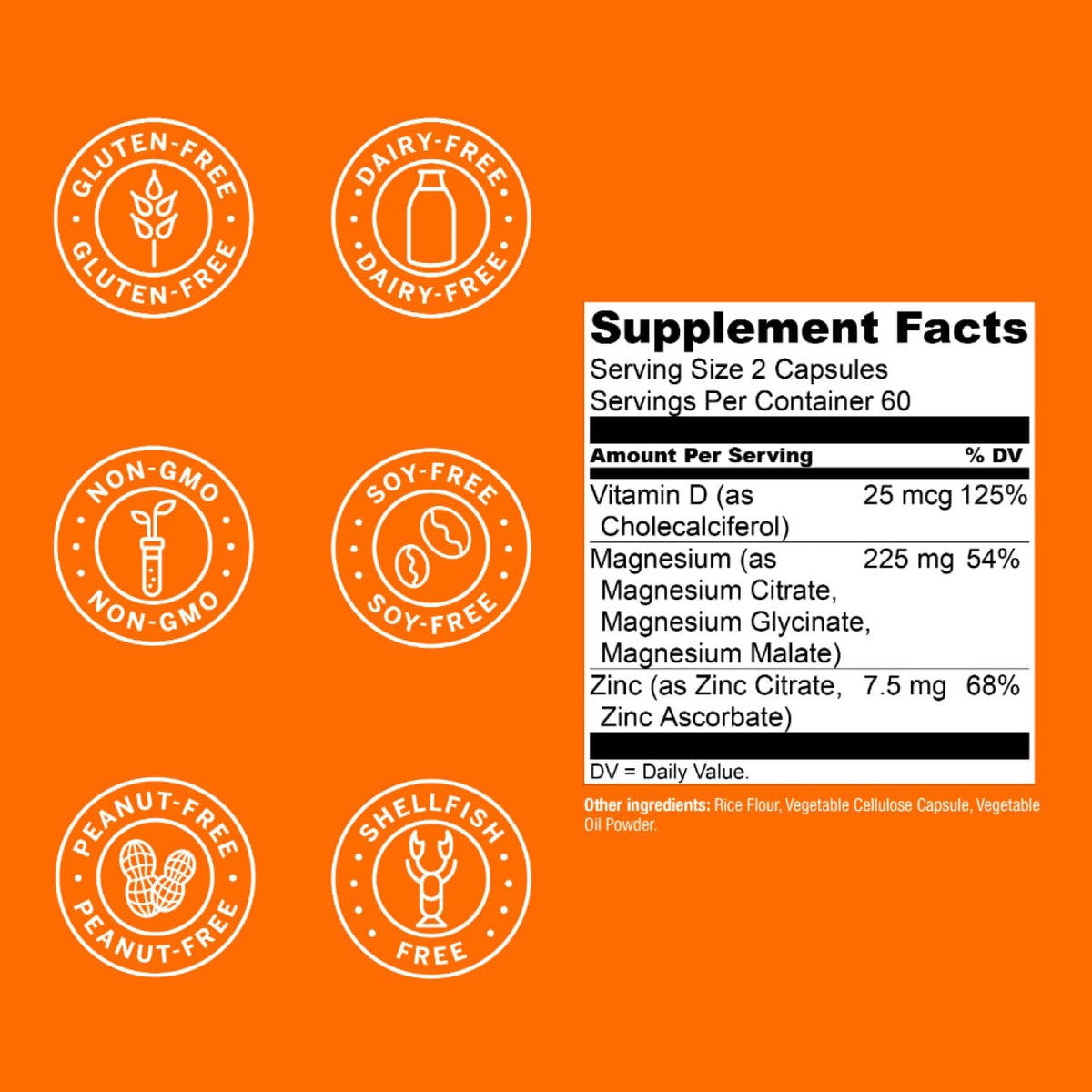 Live Conscious Magwell Magnesium Zinc & Vitamin D3 - Magnesium Glycinate, Malate, & Citrate - Triple Supplement for Women & Men - for Sleep, Bone, Heart, Immune Support - 120 Caps Live ConsciousBuy Supplements Australia