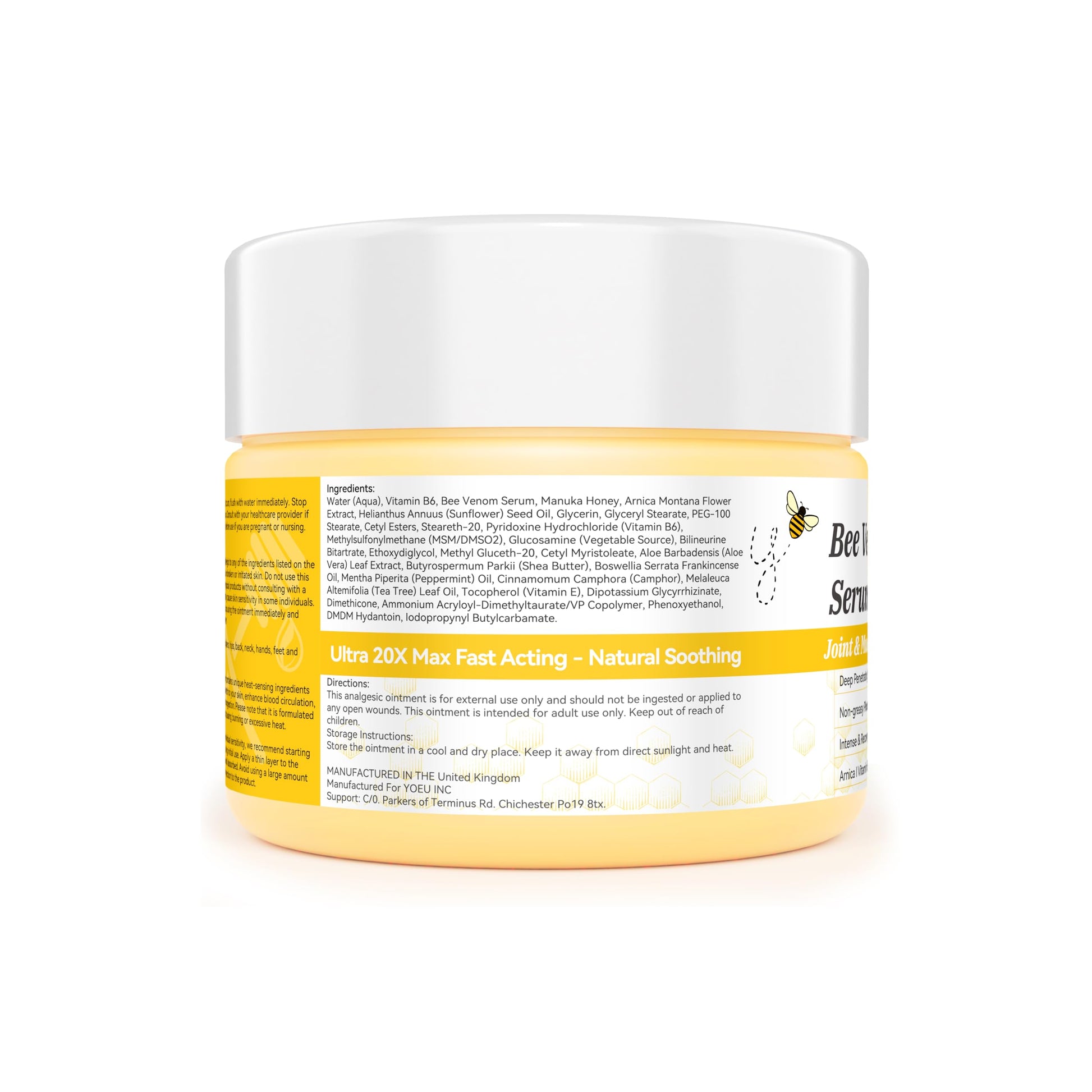 KOORPET 4 OZ 1 Pack Experience Fast Relief with Soothing for Back, Neck, Knees, and More, Bee Venom Cream Combines Arnica and Vitamin B6 for Effective, targeted Comfort. KOORPETBuy Supplements Australia