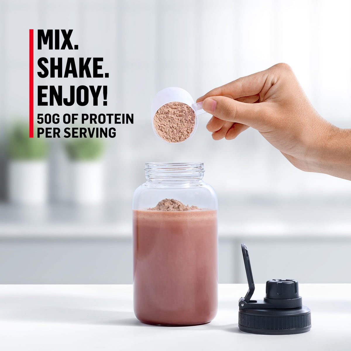 Muscle Milk Pro Series Protein Powder Supplement,Knockout Chocolate,2 Pound,11 Servings,50g Protein,3g Sugar,20 Vitamins & Minerals,NSF Certified for Sport,Workout Recovery,Packaging May Vary