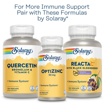 SOLARAY L-Lysine Monolaurin Immune Support Supplement, 1:1 Ratio for Immune System Function, 500 mg Each, 60-Day Money Back Guarantee