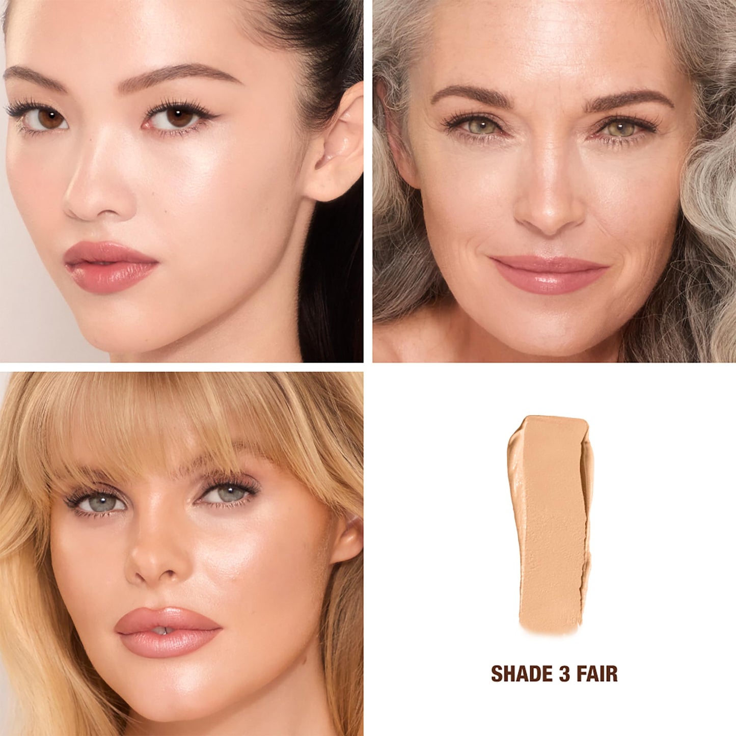 Charlotte Tilbury Unreal Skin Tint & Sheer Glow Hydrating Foundation Stick - Cream Foundation Makeup with Sheer-to-Light Coverage & a Buildable Formula - Blurring, Smoothing & Nourishing - 3 Fair Charlotte TilburyBuy Supplements Australia