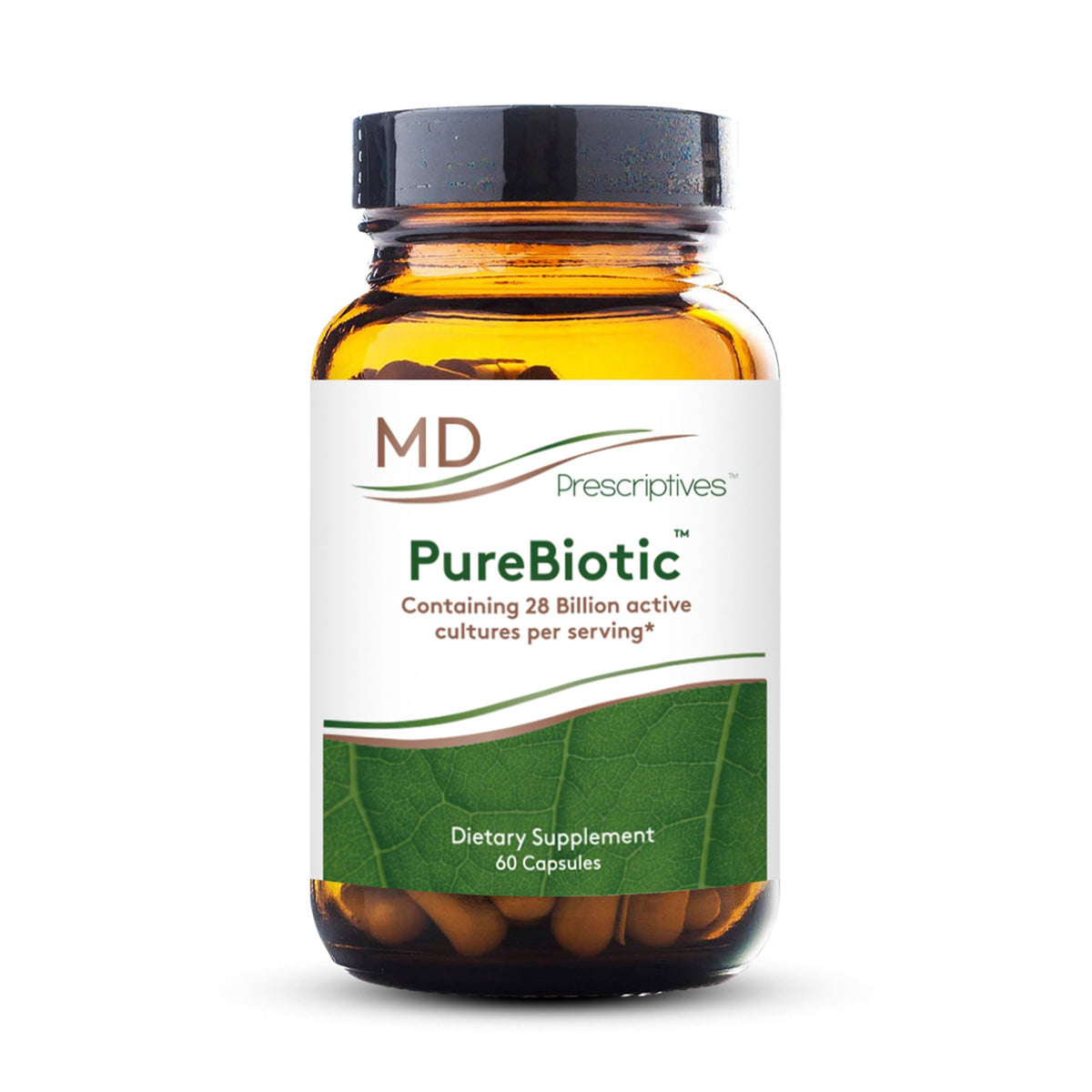 MD Prescriptives - PureBiotic - Probiotic Dietary Supplement for Digestive & Gut Health - 60 Capsules