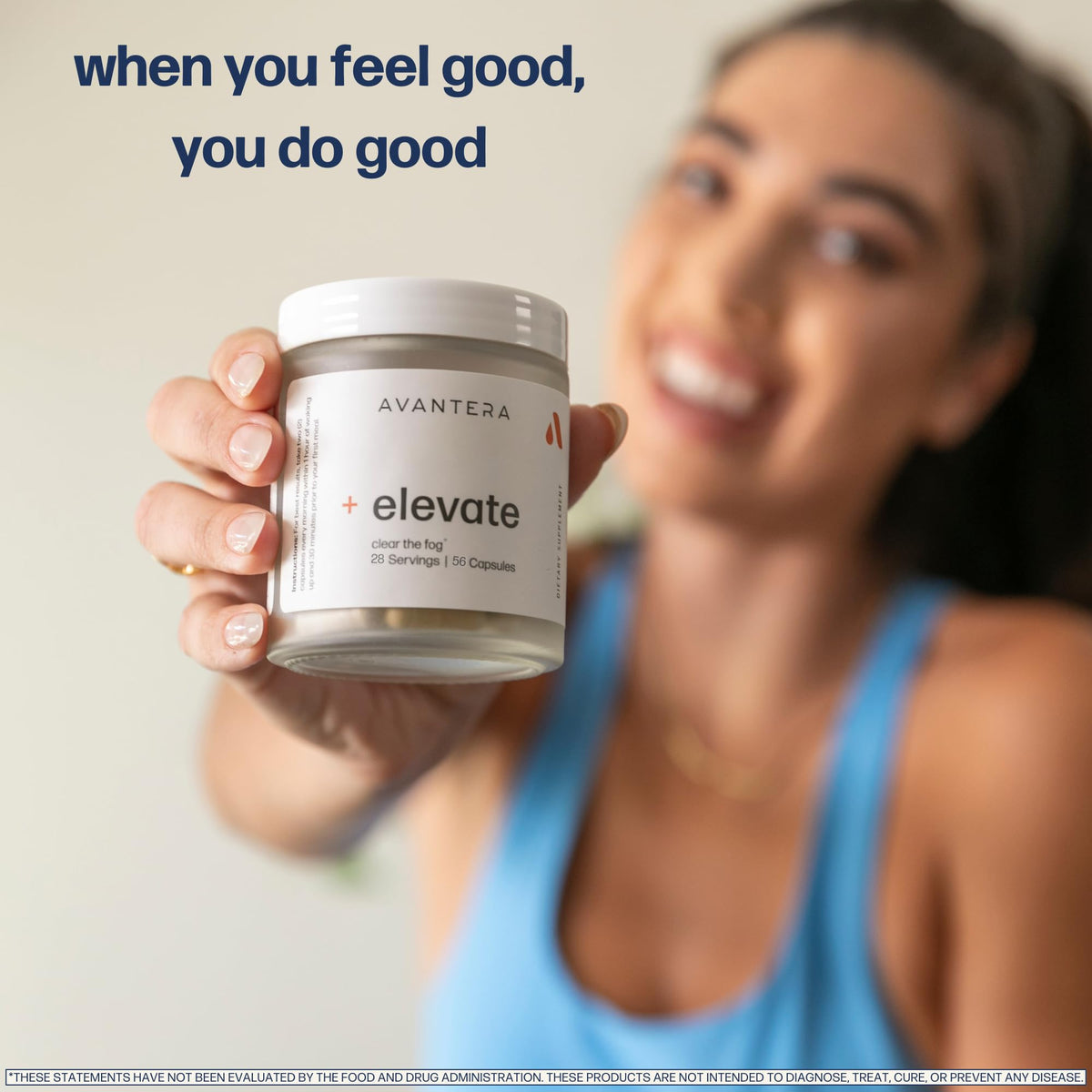 Avantera Elevate Premium Nootropic Supplement - Beat Brain Fog - Best Focus Supplements for Memory & Focus Support - Energy Without Crash
