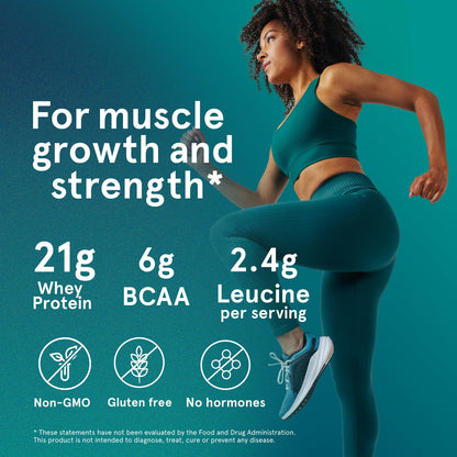 Puori Whey Protein Powder, Bourbon Vanilla - PW1 Pasture-Raised, Grass-Fed Whey Protein Powder Drink Mix containing BCAA Amino Acids - Post-Workout Supplement