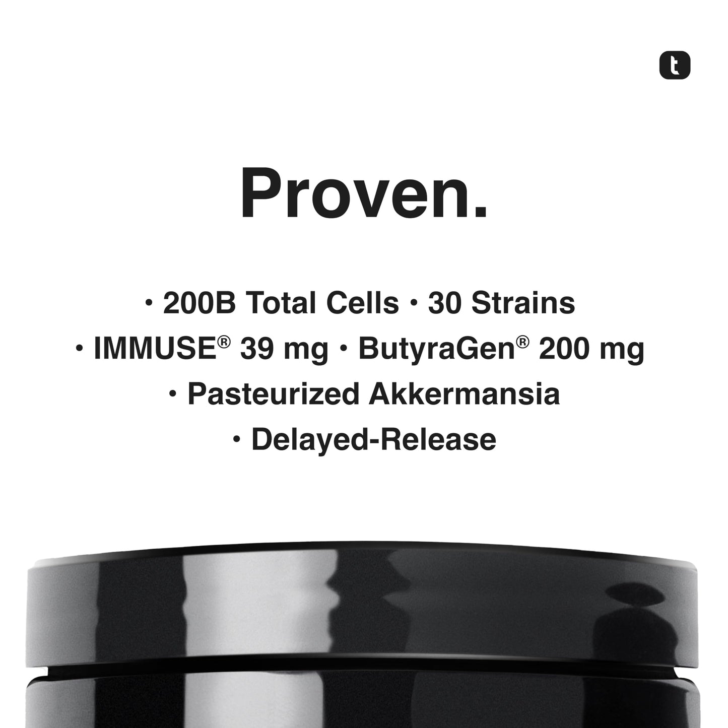 Toniiq Prebiotics and Probiotics – 200B CFU Synbiotic with Postbiotics IMMUSE® & ButyraGen® – 30 Strains for Gut & Digestive Health – Shelf-Stable