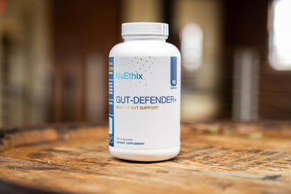 NuEthix Formulations Gut Defender+ Microbiome Balance Dietary Supplement, 180 Capsules, 90 Servings NuEthix FormulationsBuy Supplements Australia