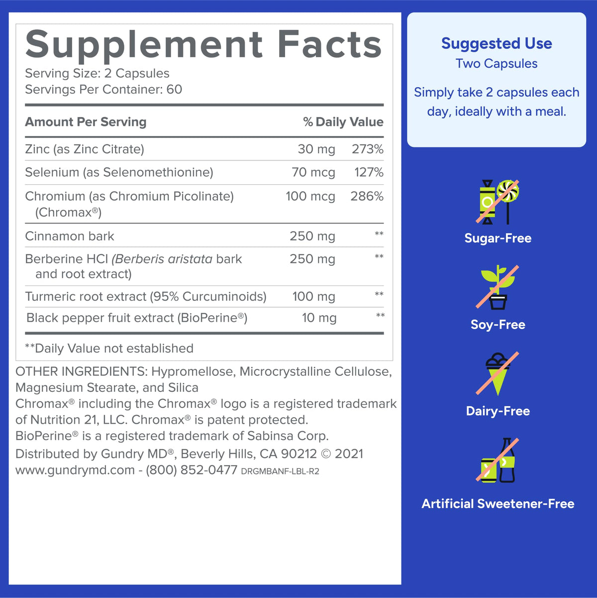 Gundry MD® Metabolic Advanced Nutrient Blend with Berberine to Support Healthy Metabolism, 120 Count Gundry MDBuy Supplements Australia