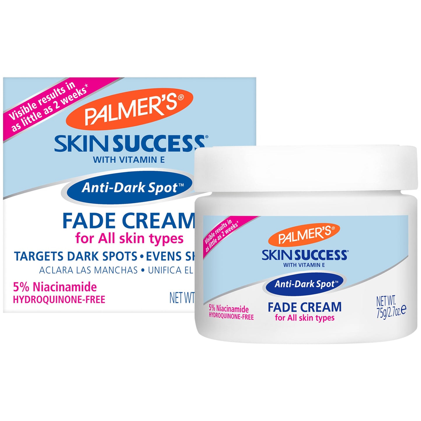 Palmer's Skin Success Anti-Dark Spot Fade Cream with Vitamin E and Niacinamide, for All Skin Types 2.7 Ounce