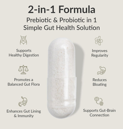 BIOptimizers Probiotic Breakthrough – Lactobacillus Plantarum OM Probiotics & Prebiotics Health Supplement for Gut, Digestive & Immune Support Probiotics
