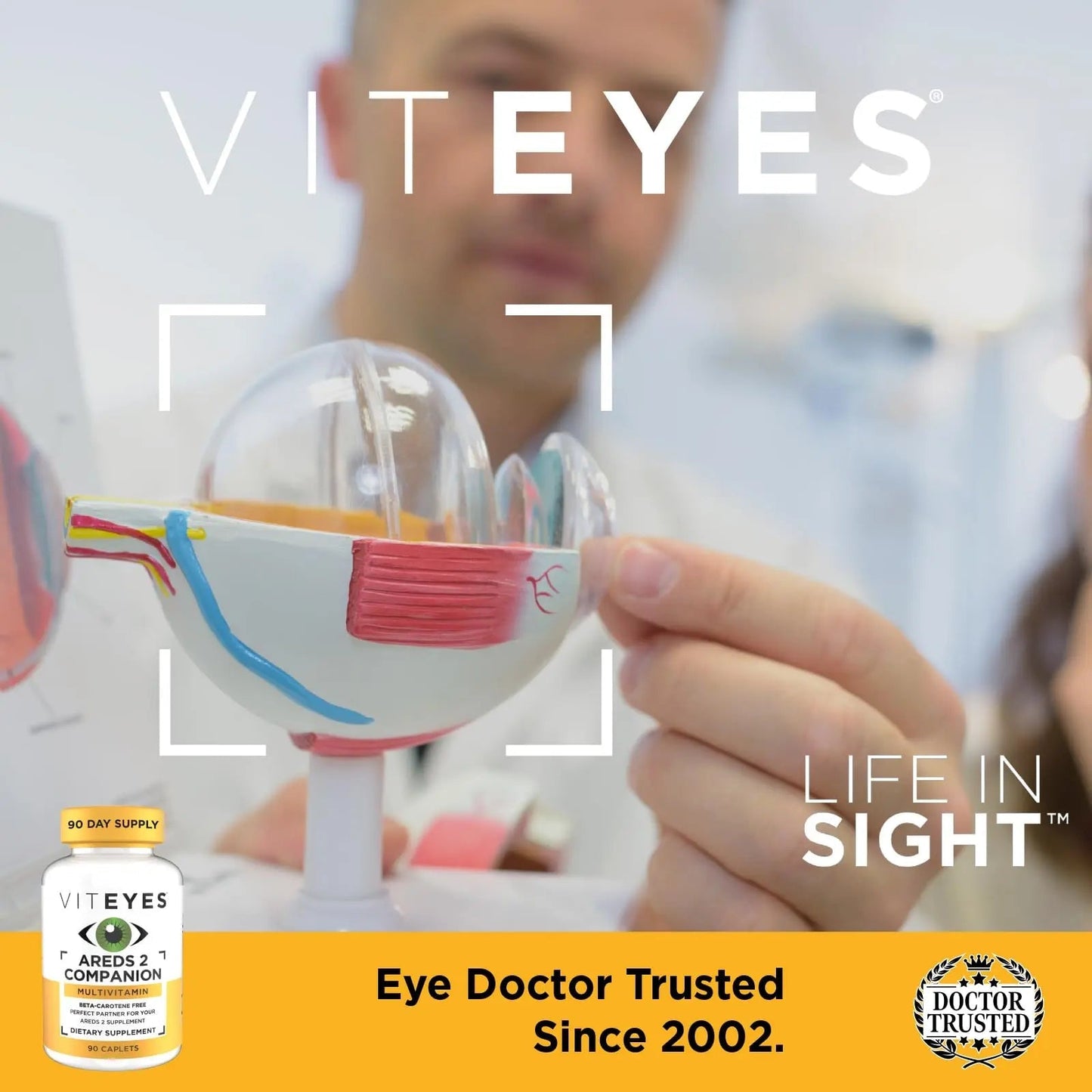 Viteyes Classic AREDS 2 Companion Beta-Carotene Free Multivitamin Supplement, Comprehensive Multivitamin Formula Viteyes