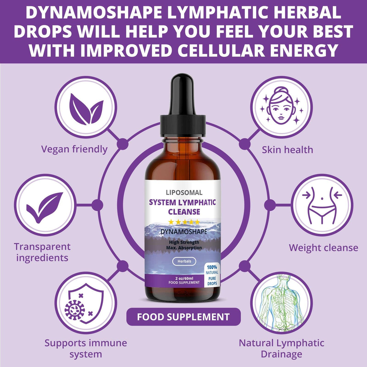 Lymphatic Drainage Drops | Lymphatic Drainage | Organic Lymphatic Drainage for Immune Support | Lymphatic Support Supplement | Vegan | Non-GMO | Gluten Free | 1 Fl Oz… baanaas For Babies to Nanas buy supplements Au