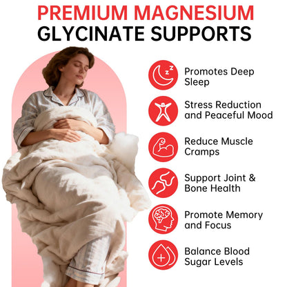 Magnesium Glycinate Gummies 500mg – Sugar Free Magnesium Gummies with L-Theanine - Sleep, Calm, Stress Relief for Adults & Kids 4+