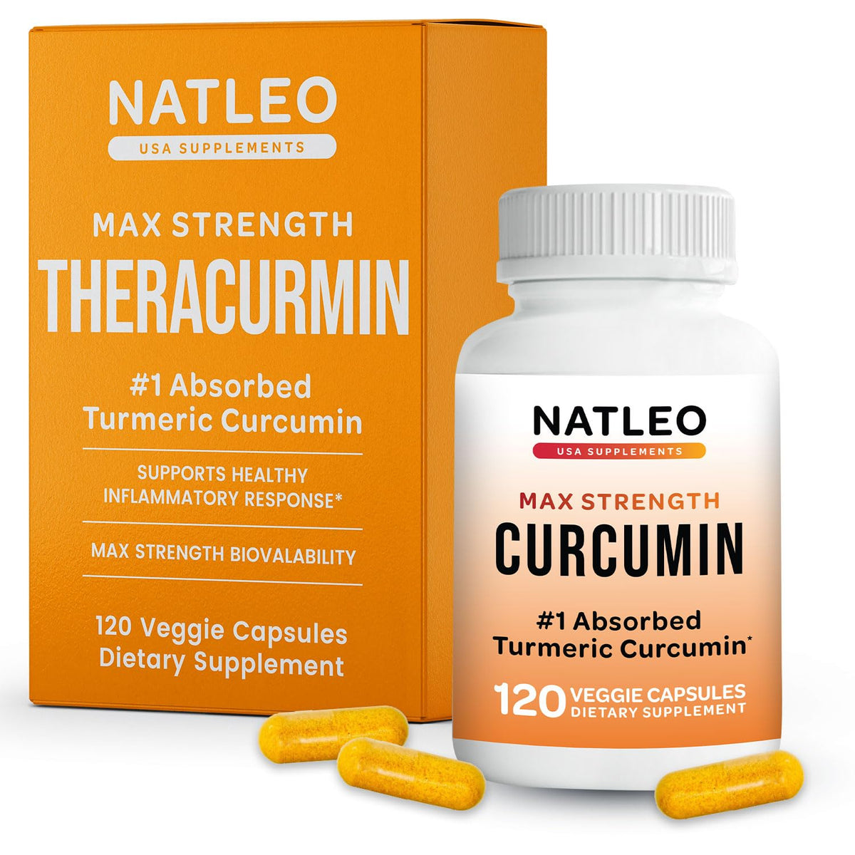 Theracurmin Turmeric Curcumin Supplement, 120 Count, High Absorption Turmeric & Curcumin - Joint Supplement for Men and Women - 42.6X More Bioavailablity Natleo USA Supplements buy supplements Au