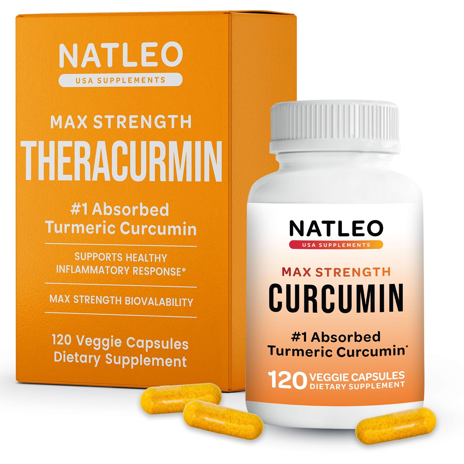 Theracurmin Turmeric Curcumin Supplement, 120 Count, High Absorption Turmeric & Curcumin - Joint Supplement for Men and Women - 42.6X More Bioavailablity Natleo USA Supplements buy supplements Au