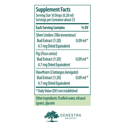Genestra Brands Calm-gen | Silver Linden, Fig, and Hawthorn Herbal Supplement | 0.5 fl. oz. Genestra BrandsBuy Supplements Australia