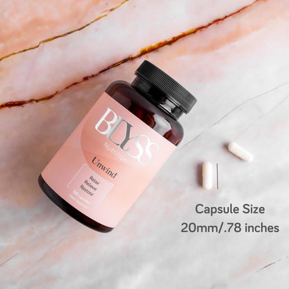 BLYSS Nutrition Magnesium Bisglycinate Capsules for Women - 200mg Chelated Glycinate Magnesium Supplement - Natural Supplements to Support Sleep,