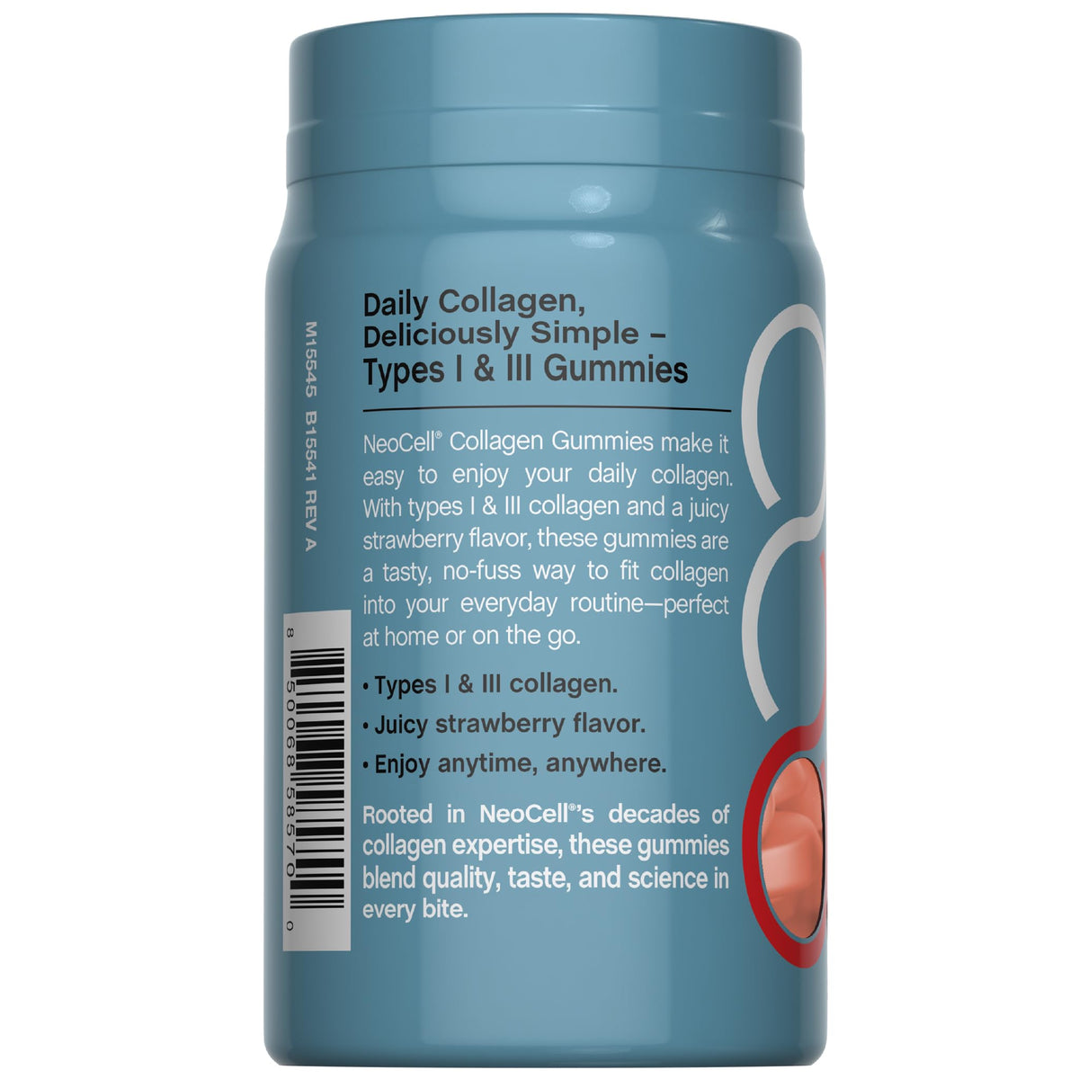 NeoCell Collagen Peptides Gummies | 60 Count | Types I & III | Advanced Formula Supplement | for Women and Men NeoCell buy supplements Au