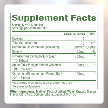 Plant People WonderBurn Metabolism & Cravings Control Gummies, Zero Sugar, Ripe Mango Flavor (60 Count)