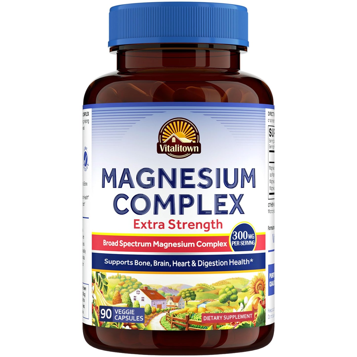 Vitalitown Magnesium Complex supplement bottle on a white background