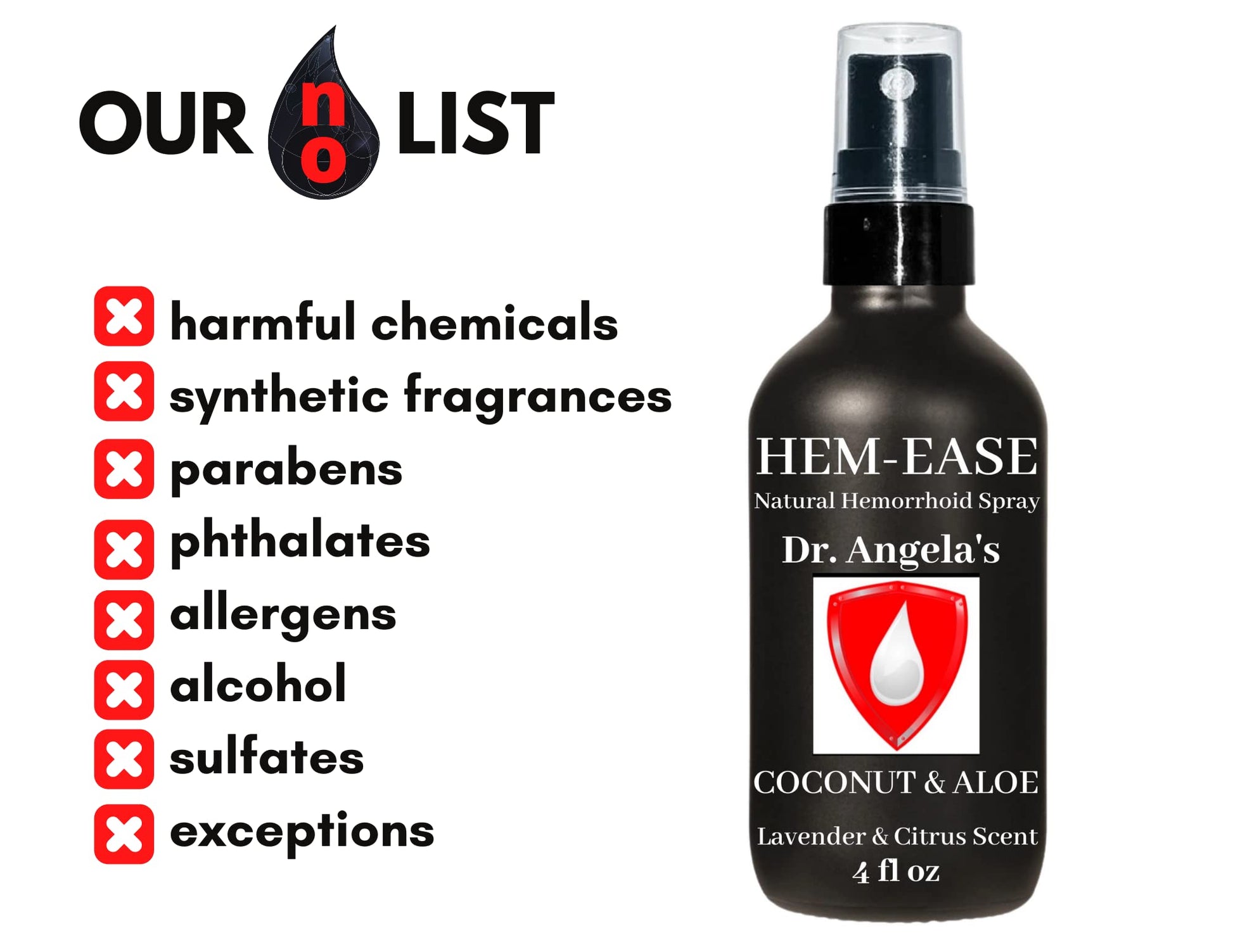 Dr. Angela's Hemorrhoid Treatment Spray | Organic Aloe Vera, Witch Hazel & Essential Oils Turmeric & Tea Tree | Natural Itching & Burning Relief Cream Doctor Angela EssentialBuy Supplements Australia