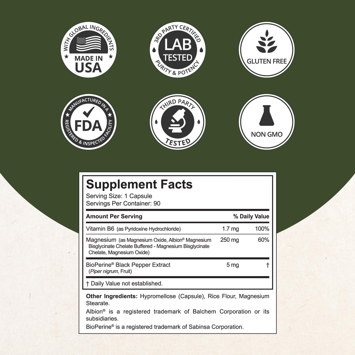 Magnesium Glycinate Chelate Complex with Albion Magnesium Bisglycinate Chelate, Vitamin B6 & BioPerine for Bone, Muscle, Natural Sleep, Nerve Function, Brain Booster | 3 Months Supply NuBest buy supplements Au