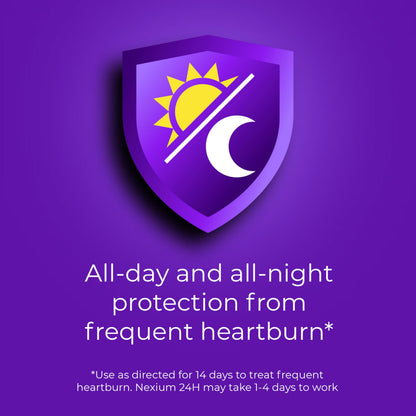 Nexium 24HR Acid Reducer Heartburn Relief Capsules for All-Day and All-Night Protection from Frequent Heartburn, Heartburn Medicine with Esomeprazole Magnesium - 42 Count Nexium buy supplements Au