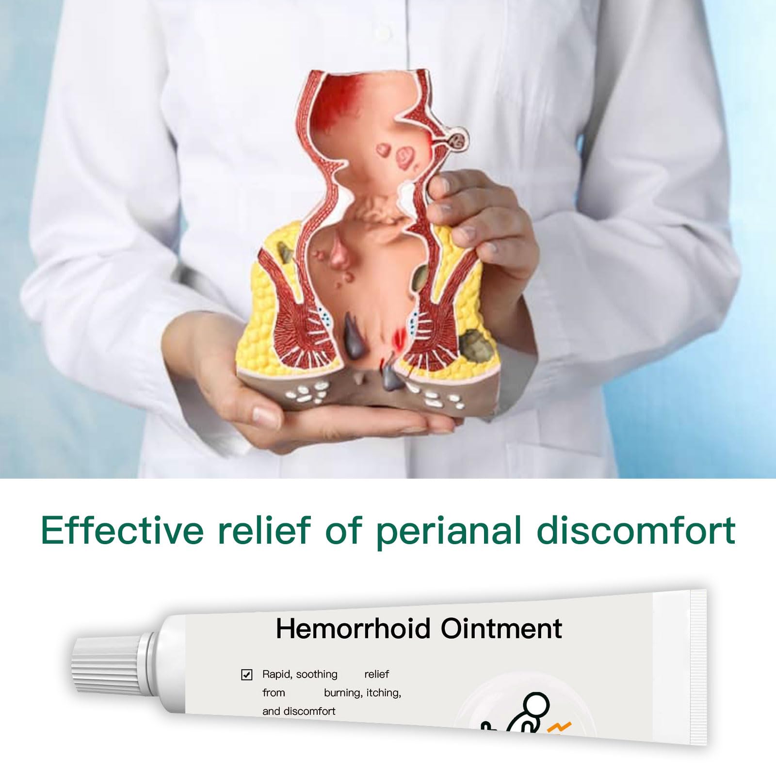 Pumei Hemorrhoid Cream,Herbal Hemorrhoid Ointment,Massage Hemorrhoids Ointment,for Men and Women Herbal Hemorrhoids Cream PumeiBuy Supplements Australia