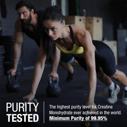 German Creatine - Micronized Creatine Monohydrate Powder, 99.99% Pure Creapure for Muscle Growth, Strength & Performance, Supports Muscle Recovery, 3rd Party Tested